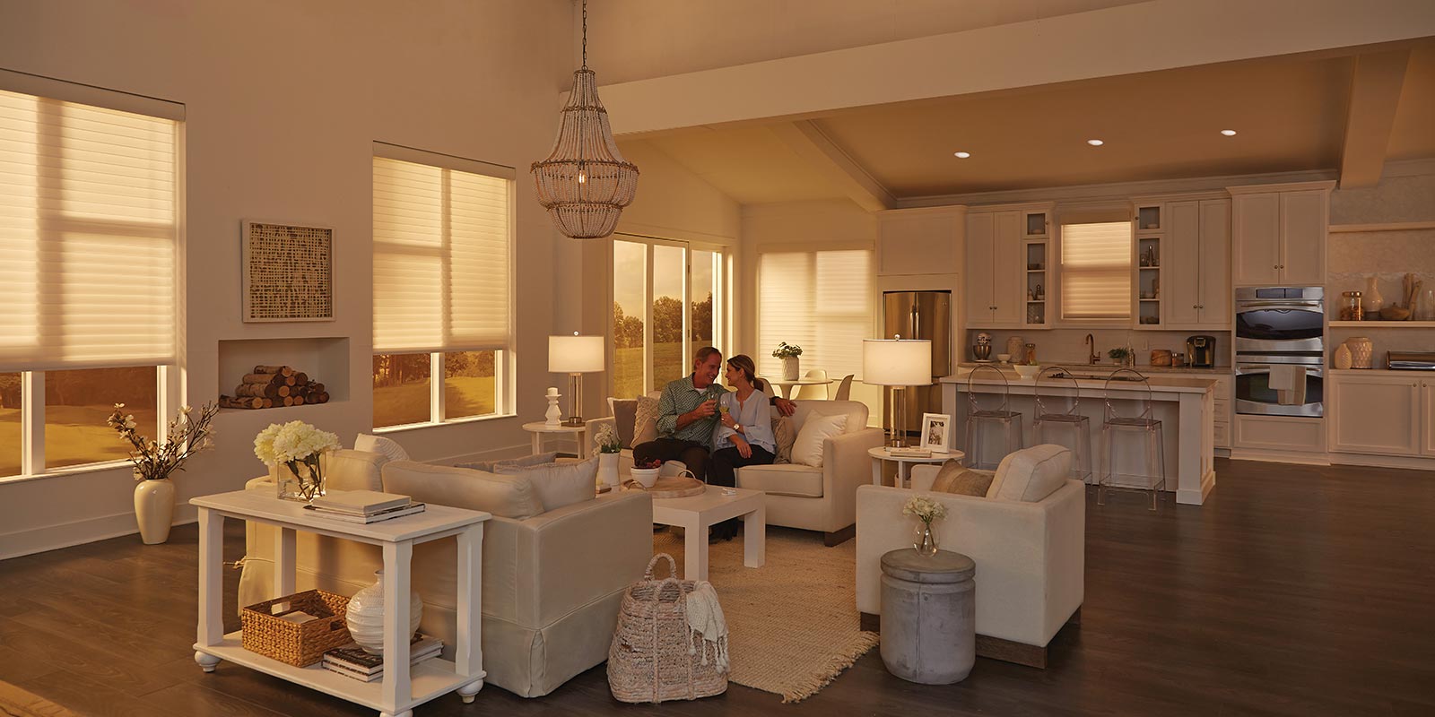 Modern warm colored bar